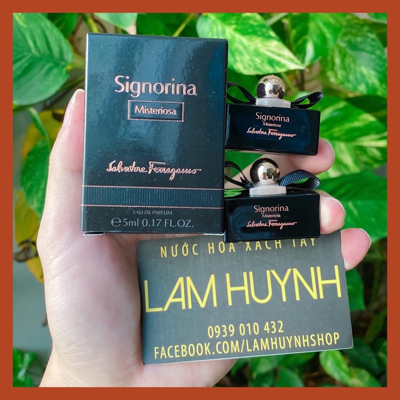 Nước hoa mini SIGNORINA MISTERIOSA đen 5ml - 20ml