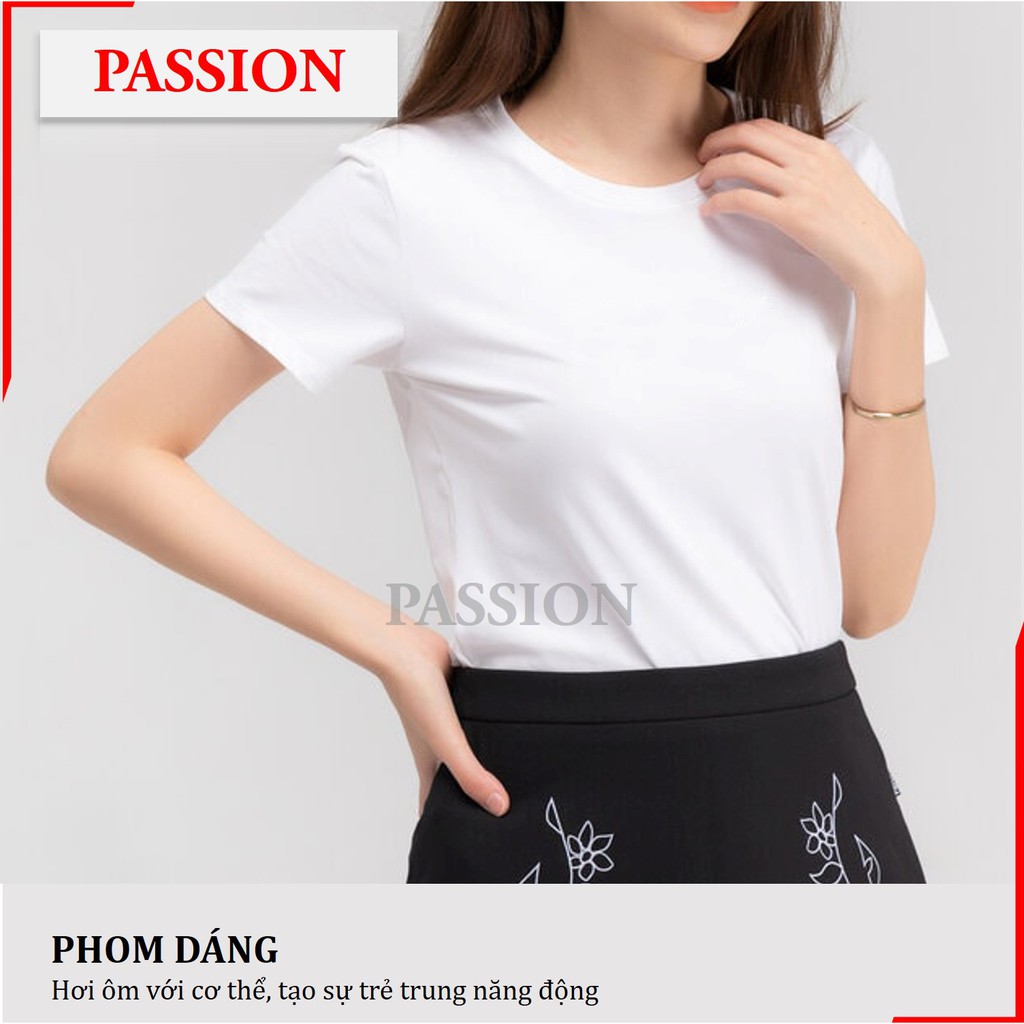 Áo Thun Nữ Dáng Ôm, Áo Phông Nữ Tay Ngắn Cổ Tròn, Cộc Tay Body - Vải Cotton Cao Cấp, Mềm, Mát, Dày dặn, Không xù lông | BigBuy360 - bigbuy360.vn