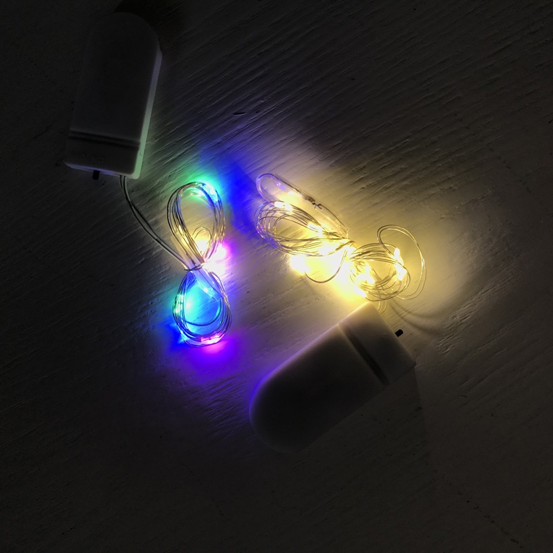 Dây đèn led mini nhỏ dùng pin trang trí decor gương trang điểm đồ chơi lego trang trí tết cây thông noel