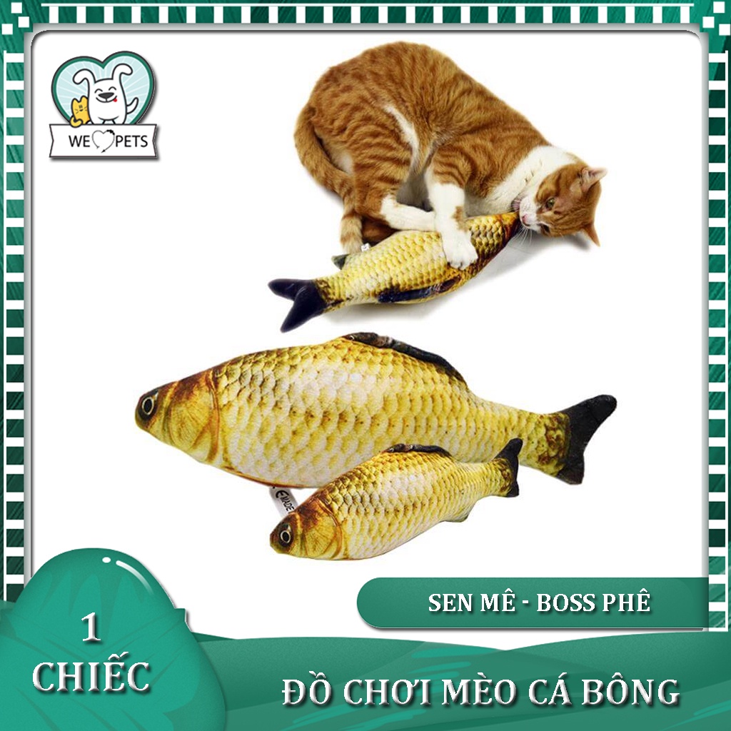 Đồ chơi cá nhồi bông có Cỏ CATNIP - mèo chó xả stress (Ngẫu nhiên)  - Lida Pet Shop