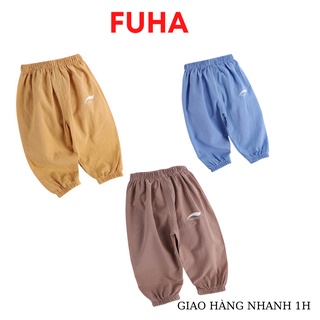 Quần jogger hàng Quảng Châu cho bé, quần đũi bo gấu chống muỗi bé từ 8kg đến 18kg