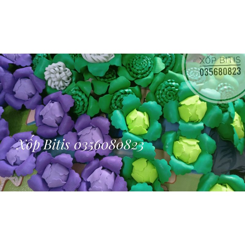 Rau bắp cải - súp lơ xốp đồ dùng mầm non