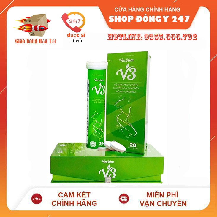 ❤️ Vinslim Chính Hãng, Hộp 20 Viên, Phù Hợp Mọi Cơ Địa