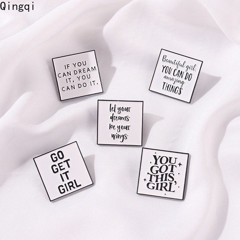 Ghim cài áo MISS ZOE họa tiết chữ You Got This Girl độc đáo với nhiều kiểu tùy chọn