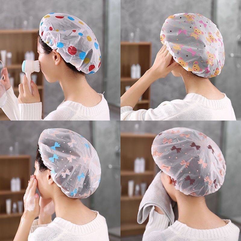 Mũ tắm chống ướt tóc cực hữu ích ✅