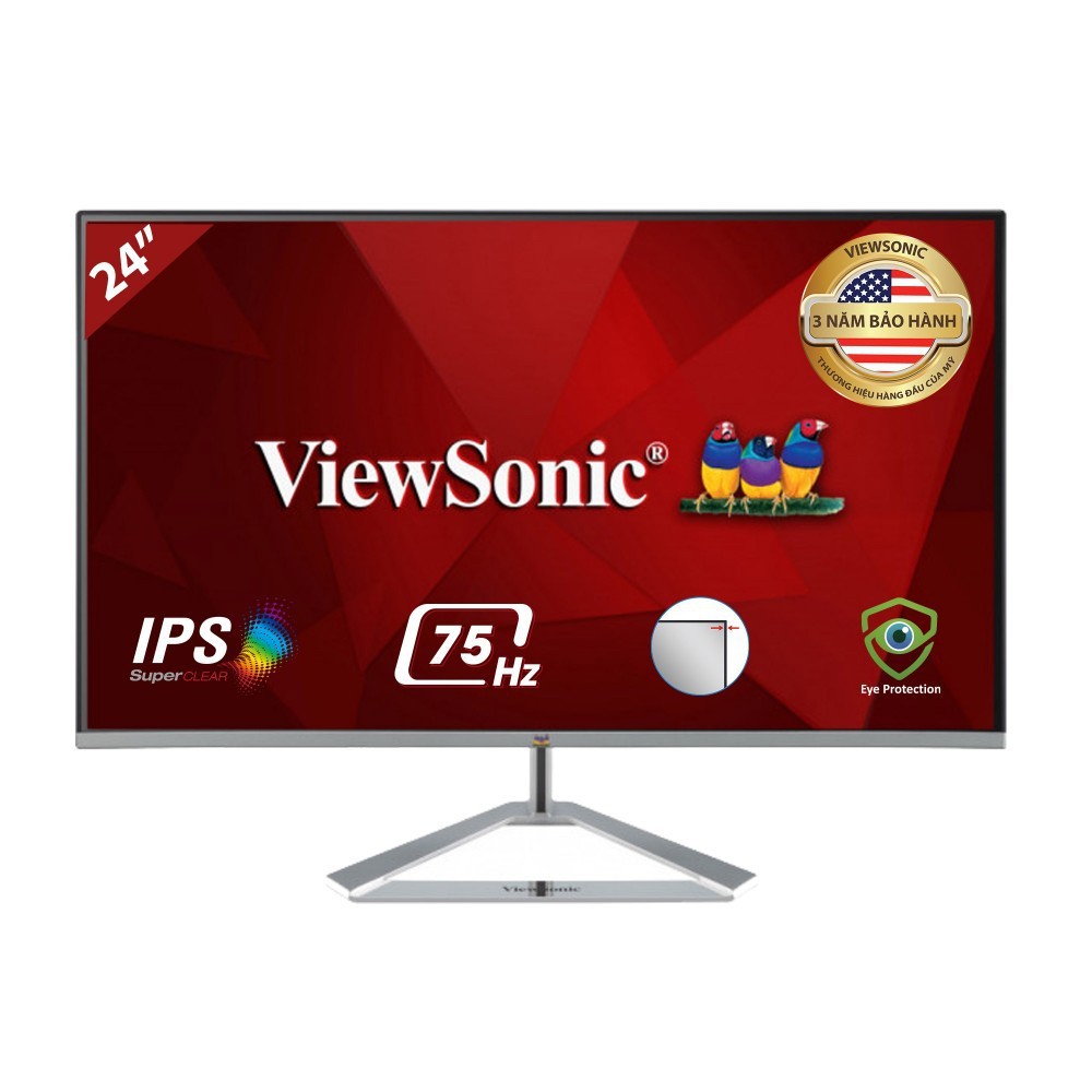 Màn hình ViewSonic VX2476-SH 23.8inch FHD IPS - Sản phẩm chính hãng do Mai Hoàng nhập khẩu, phân phối và bảo hành | BigBuy360 - bigbuy360.vn