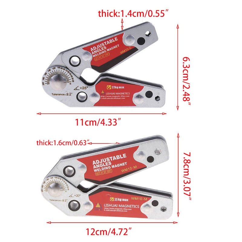 Phụ Kiện Điều Chỉnh Góc 2020 Độ Tiện Dụng°~200° Giá Đỡ Nam Châm Chuyên Dụng Dành Cho Máy Hàn