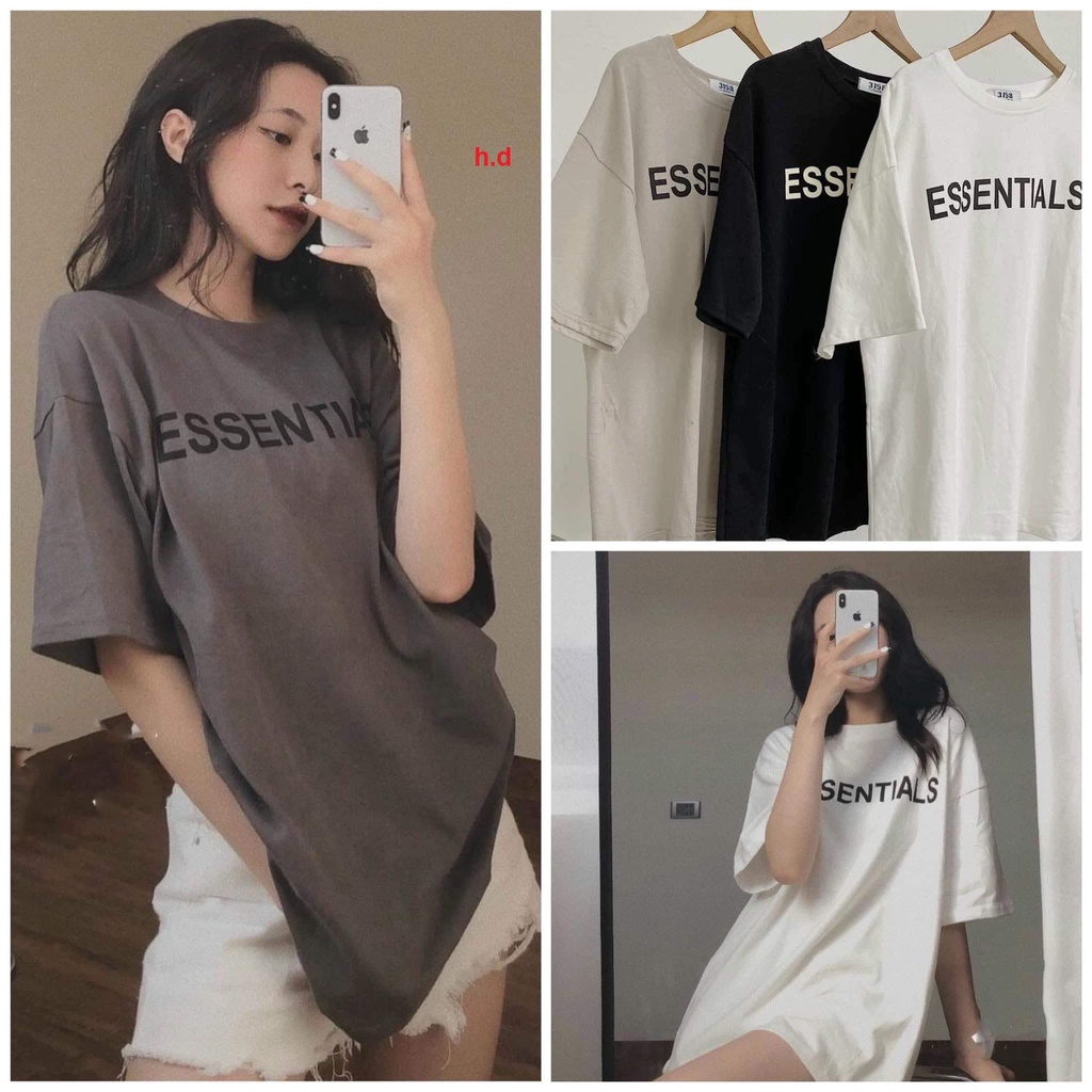[FREESHIP ĐƠN TỪ 50K] Áo Thun Nam Nữ Essen Streetwear Áo Phông Nam Form Rộng Basic Cotton Oversize