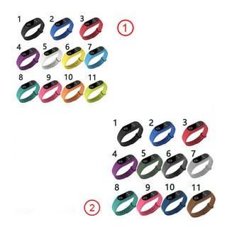 11 PCS Colors Wrist Strap for Xiaomi Mi Band 2 Miband 2 Tracker Silicone Band