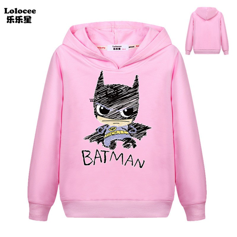 DC Áo Khoác Hoodie In Hình Batman Cho Bé Trai 3-14 Tuổi