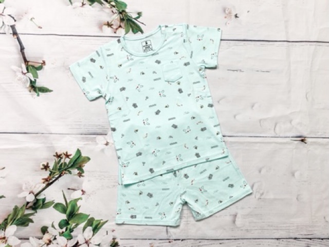 Bộ cộc sợi tre mềm mát bé trai bé gái bambola