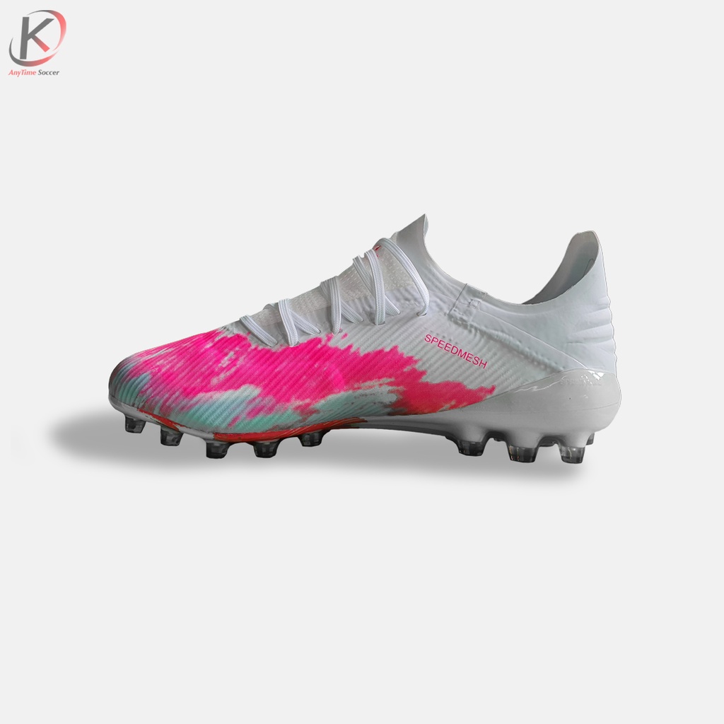 ADIDAS X19.1 Speedmesh AG Pink – Giày Đá Bóng Sân Cỏ Nhân Tạo Màu Hồng Trắng Đẹp Mắt