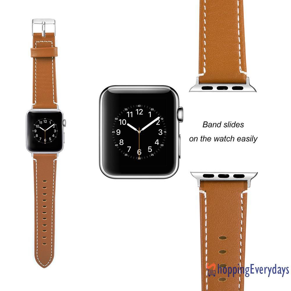 SV Dây Đeo Da Thay Thế Cho Đồng Hồ Thông Minh Apple Watch 38mm