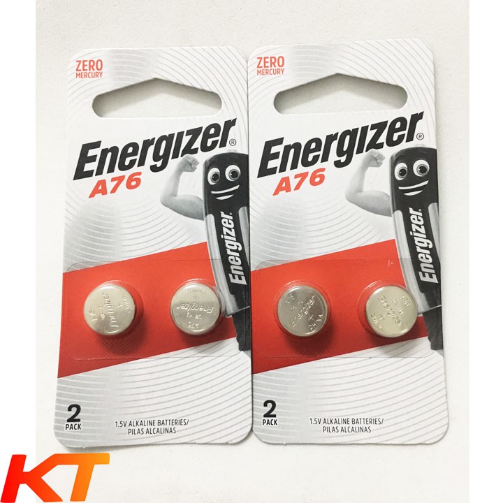 Pin A76 LR44 Energizer Alkaline 1,5V chính hãng (vỉ 2 viên)