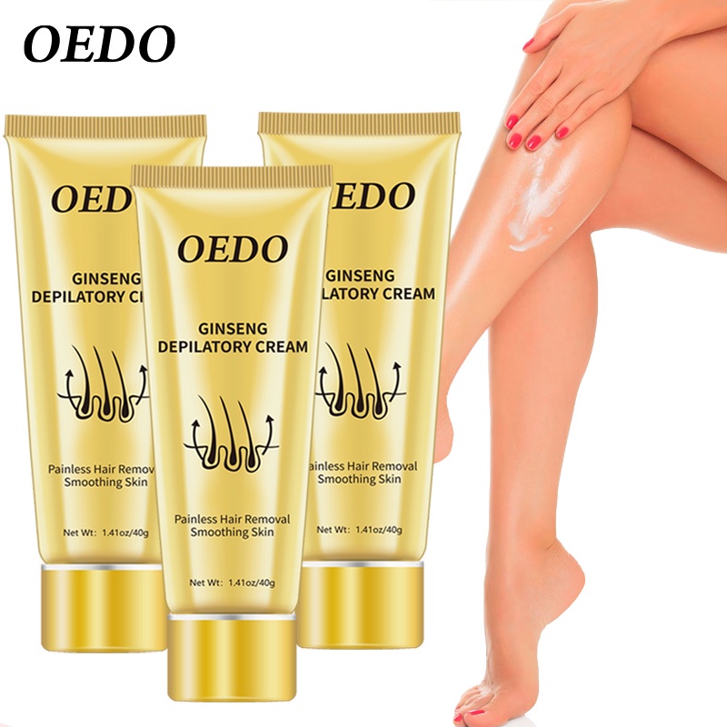 Set 3 tuýp kem tẩy lông OEDO hiệu quả chất lượng cao cho vùng dưới cánh tay/cánh tay/chân/ngực