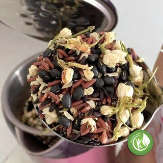 Trà Gạo Lứt - Đậu Đen, Đậu Đỏ, Hoa Nhài rang sẵn 1KG - ND144