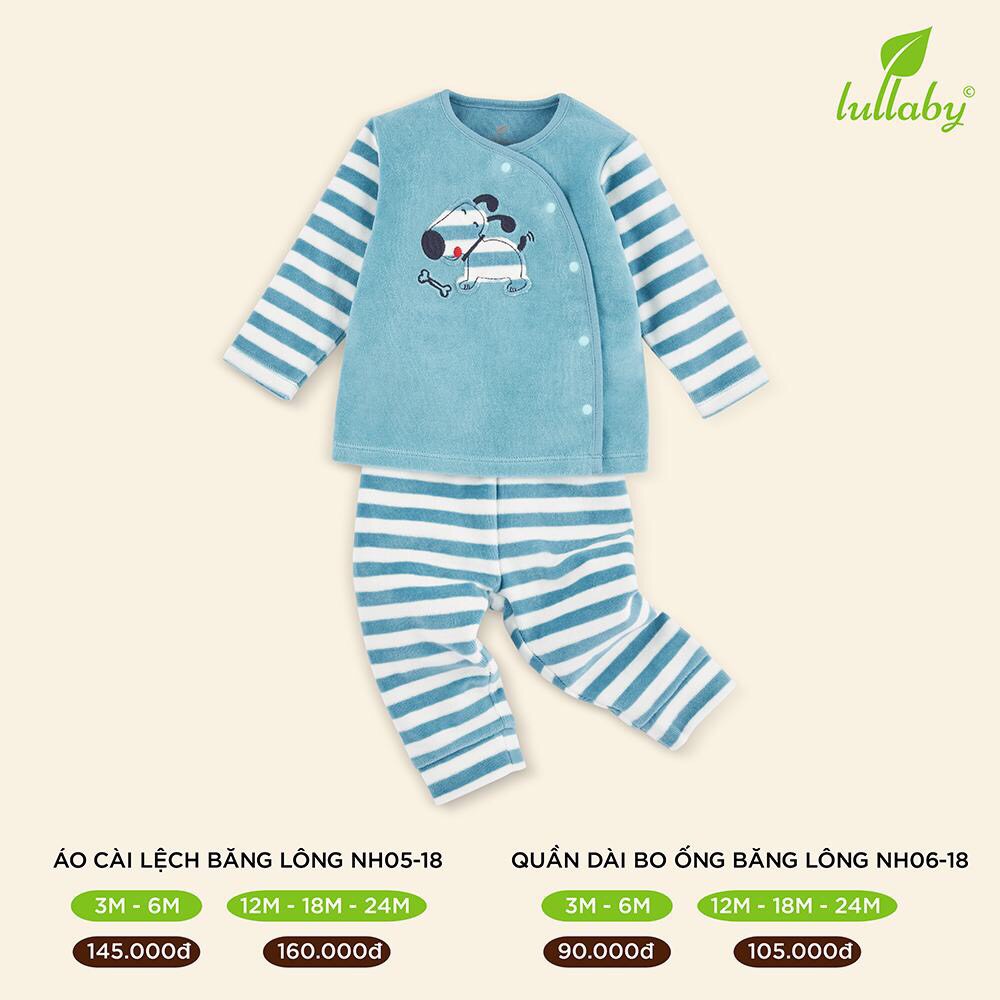 Lullaby Bộ quần áo King186 băng lông sơ sinh/ bé gái/ bé trai