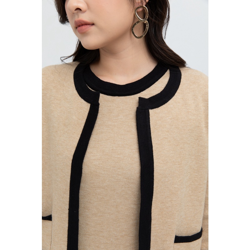 Áo khoác len có túi vuông IVY moda MS 77M3918