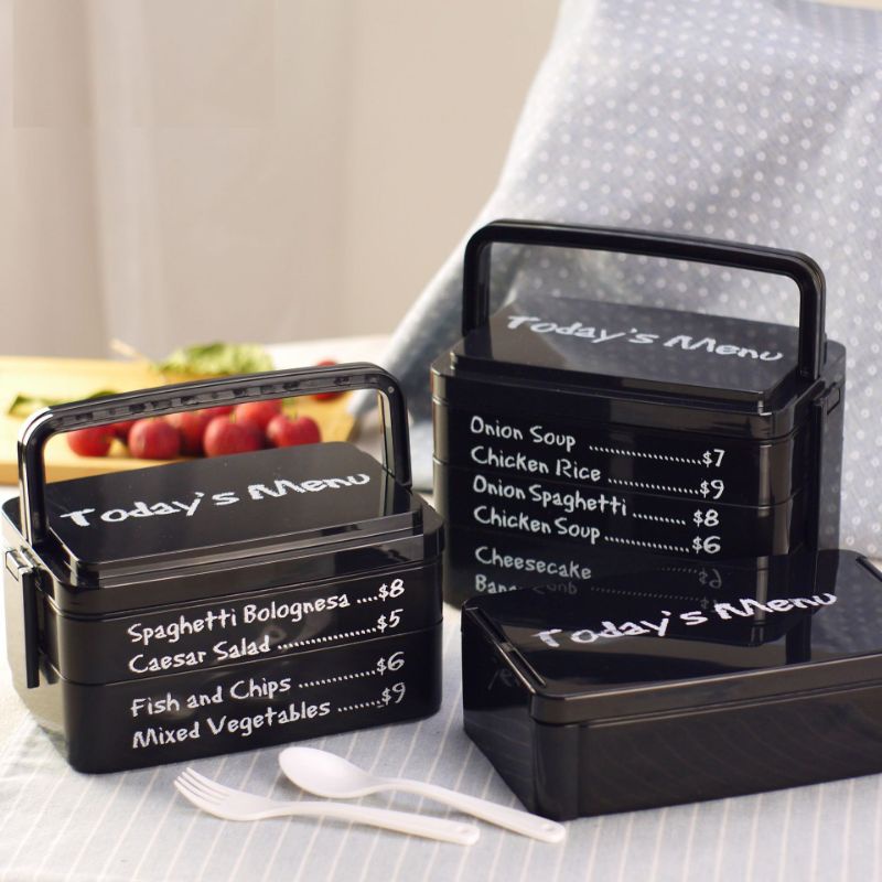 Hợp cơm 2 tầng (có muỗng, nĩa),,,