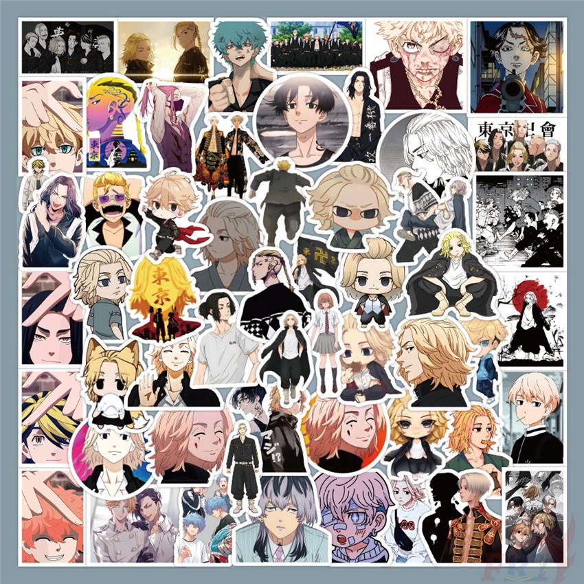 56 Cái / Bộ ☆ Hình Dán Người Báo Thù Tokyo ☆ Sticker Dán Tường Chống Thấm Nước Thời Trang