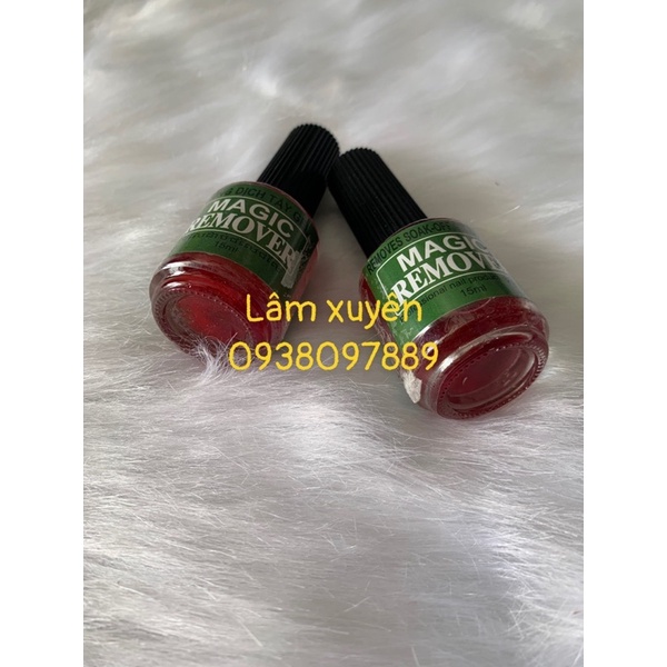 Phá gel lạnh không nóng GIÁ RẺ MAGIC REMOVER 15ml, MAG 15ml  dạng lỏng màu đỏ, phá gel nhanh, không ảnh hưởng sức
