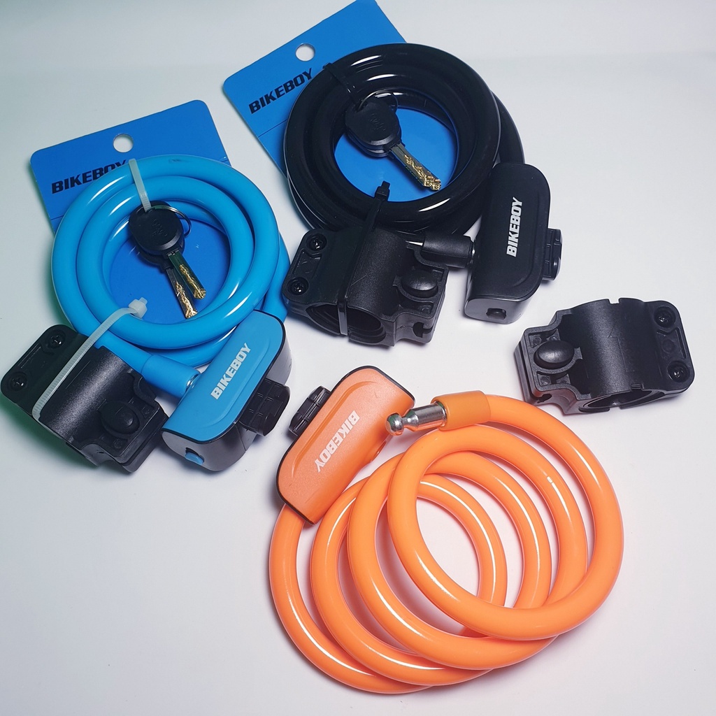 Ổ Khóa Xe Đạp Bikeboy, Khóa Dây Chống Trộm Lõi Thép Siêu Chắc Chắn