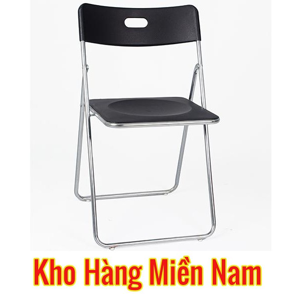 Ghế gấp INOX - Ghế xếp văn phòng INOX - Ghế phòng ăn giá rẻ GI 22-00 màu đen | BigBuy360 - bigbuy360.vn
