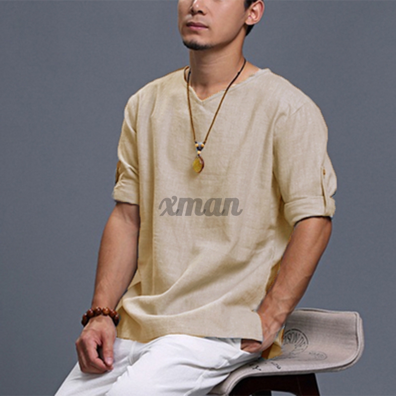 Áo Sơ Mi Nam Tay Dài Phong Cách Hippie Size S-5Xl
