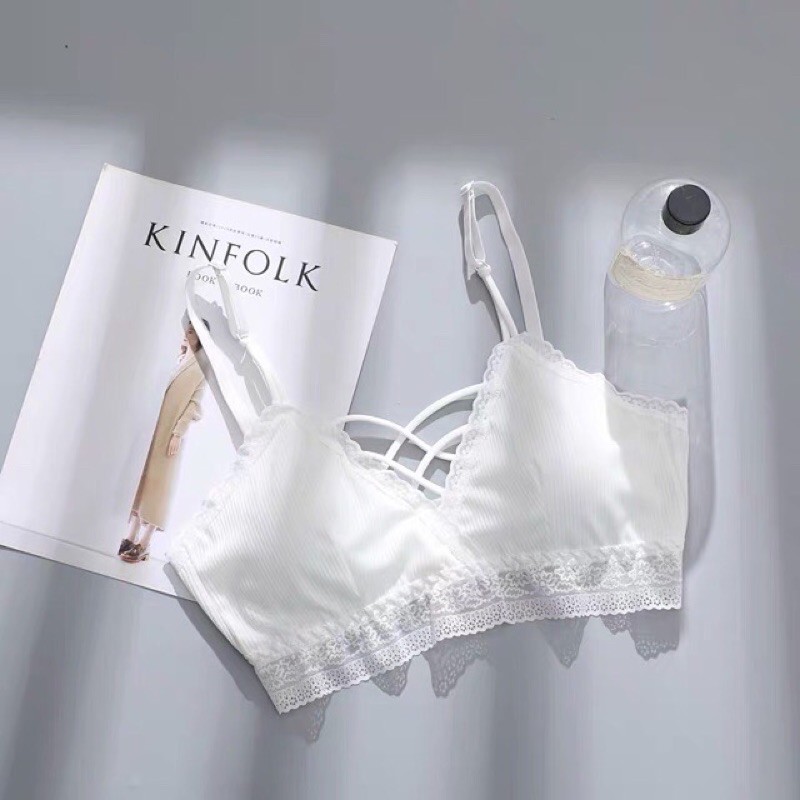 Áo lót bra dây đan cài sau siêu đẹp