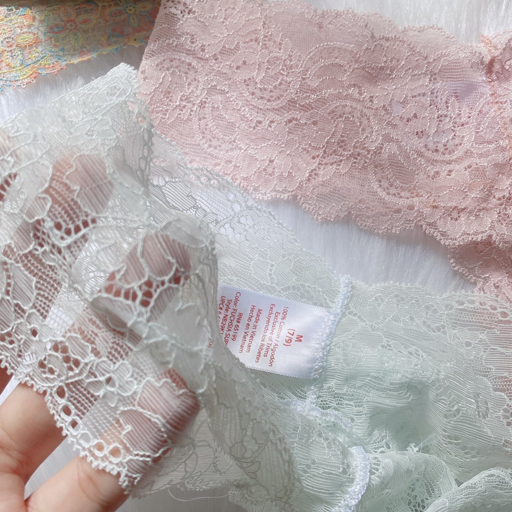 CK040 - Quần lót lọt khe Ren chữ T cao cấp Mềm Mịn nhiều màu - Kelly Wang