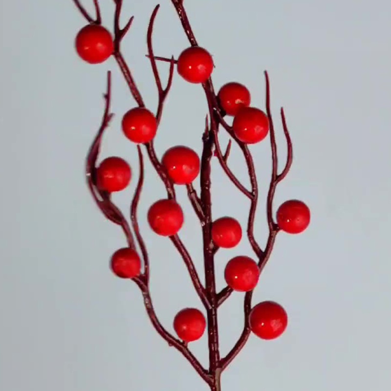 Nhánh Berry Nhân Tạo Trang Trí Cây Thông Giáng Sinh