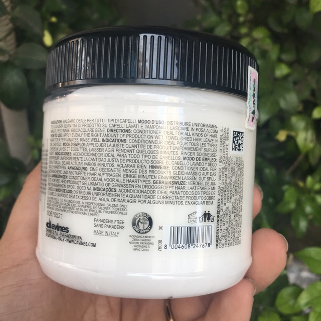 DẦU XẢ HOÀN MỸ CHO MỌI LOẠI TÓC OI DAVINES 250ml