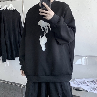 Áo Thun Tay Dài Dáng Rộng Phong Cách Hip Hop Hàn Quốc