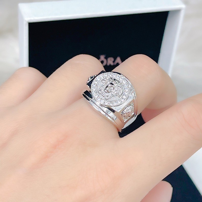 Nhẩn nam vesace mạ bạch kim