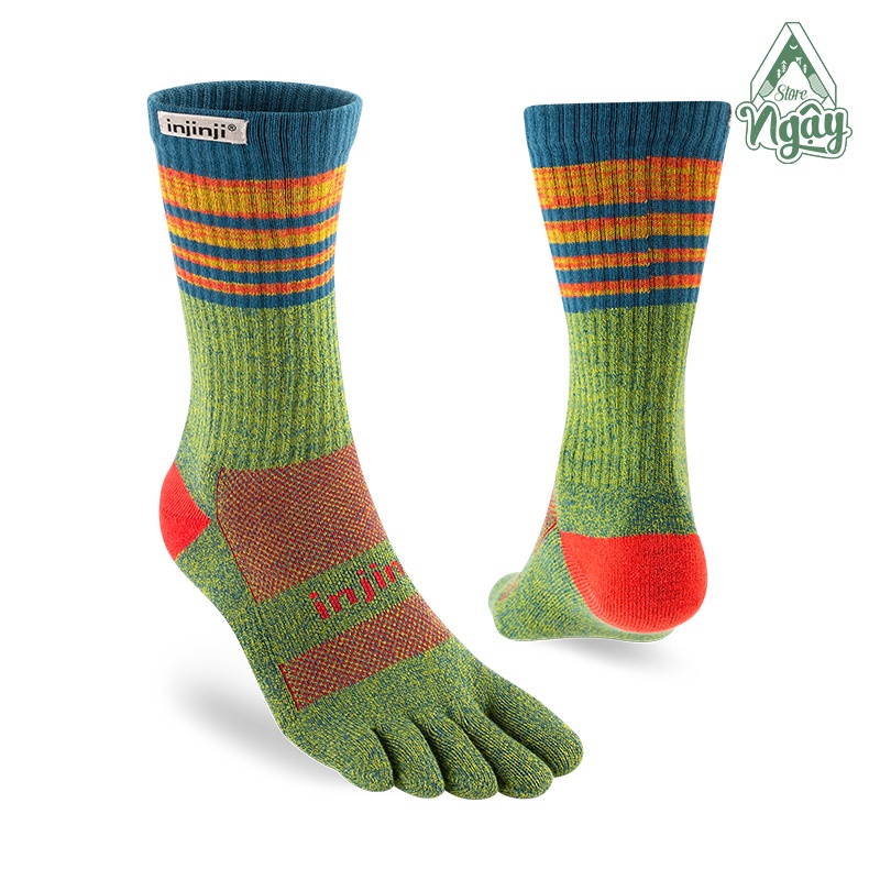 Vớ chạy trail 5 ngón Injinji TRAIL Midweight Crew