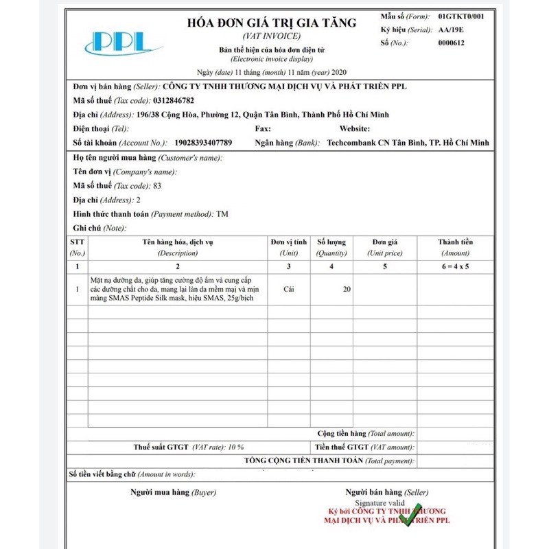 Mặt nạ Smas Peptide Silk Mask cấp ẩm làm dịu da | BigBuy360 - bigbuy360.vn