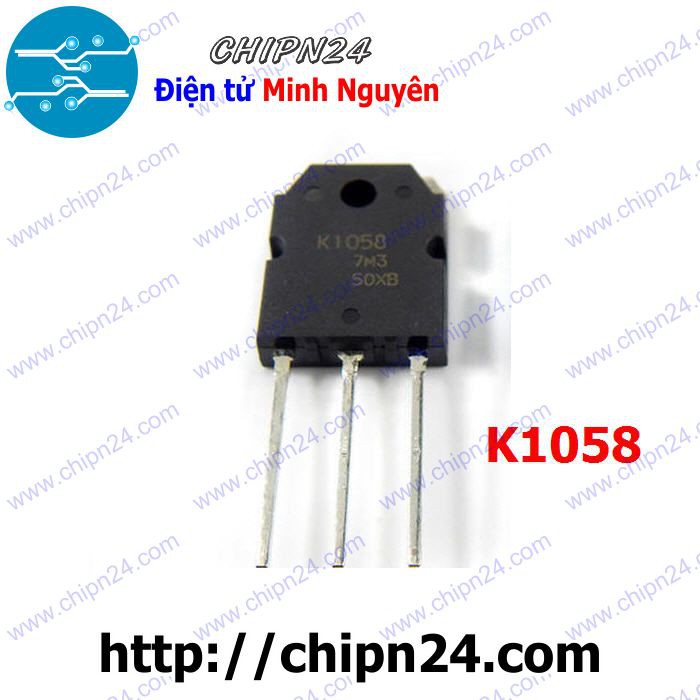 [1 CON] (KT1) Mosfet K1058 TO-3P 7A 160V Kênh N (2SK1058 1058)