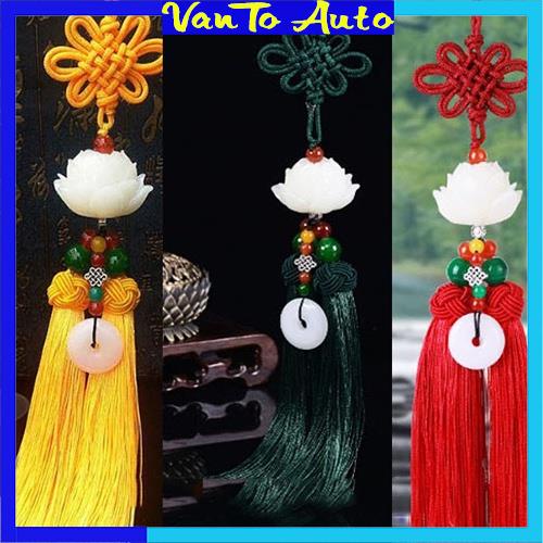 ⚡Video Thật⚡ Dây Treo Xe Ô Tô Hình Hoa Sen - Khánh Treo Xe Ô Tô Hình Hoa Sen