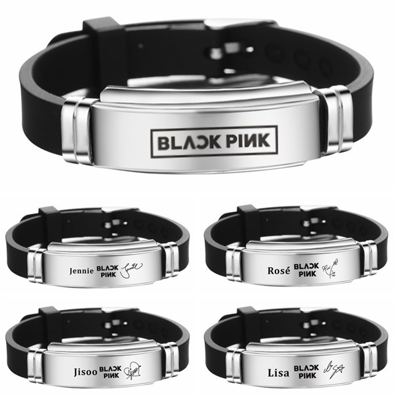 Bbyter Vòng Tay Silicon Chữ Ký Kpop Blackpink Thành Viên Thành Viên Mengxiang66