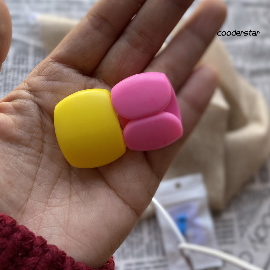 Set 4 Kẹp Giữ Dây Cáp Bằng Silicon Tiện Dụng