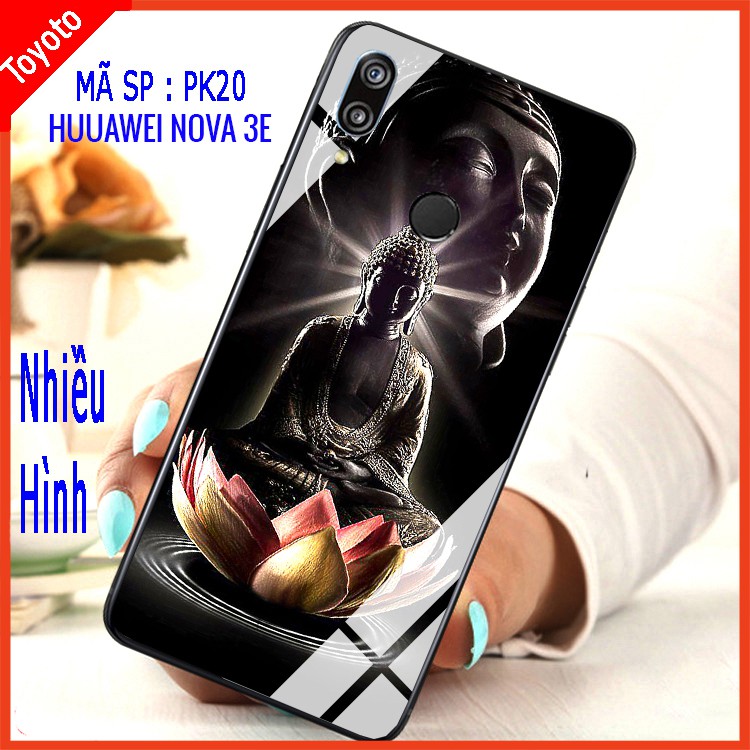 Ốp lưng HUAWEI NOVA 3E kính 3D thế hệ mới đẳng cấp, sang trọng, mặt kính sắc nét