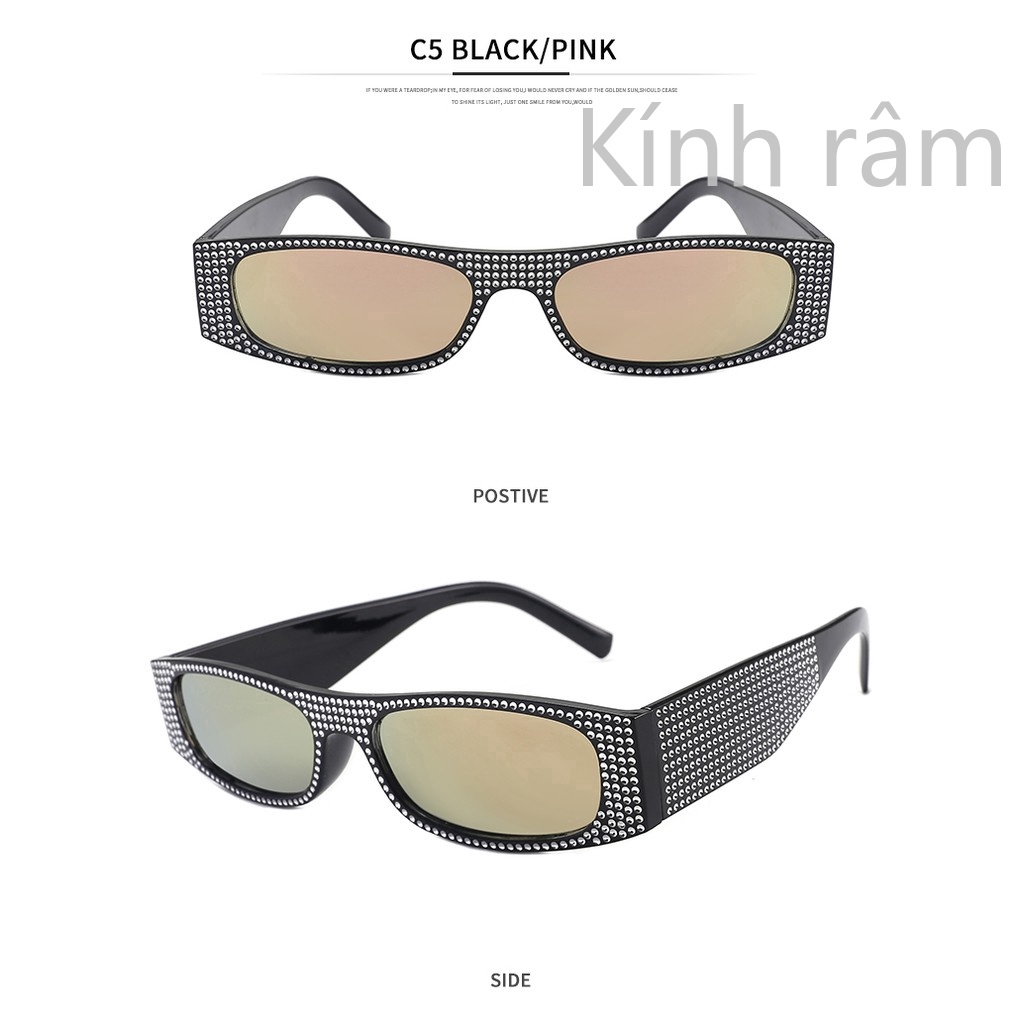 Kính hình chữ nhật cỡ nhỏ thời trang dành cho nữ