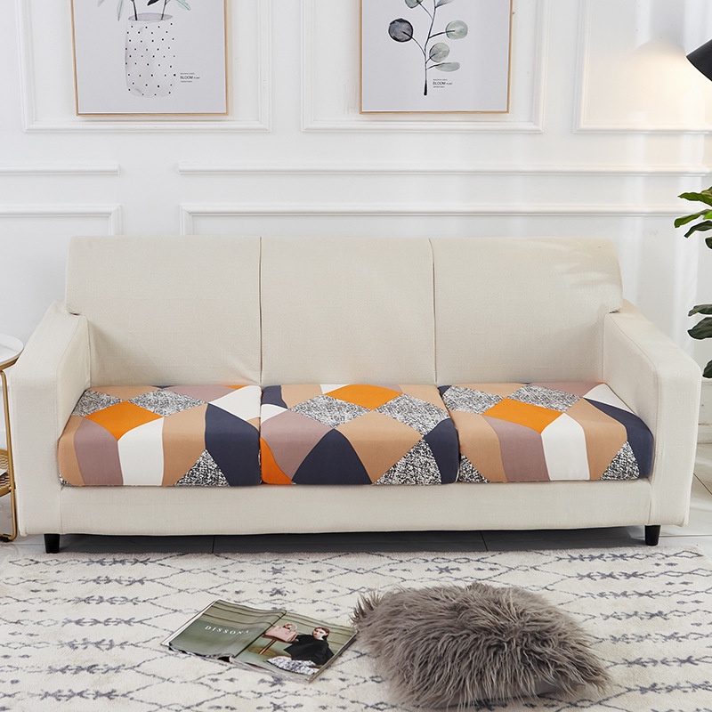 Vỏ bọc đệm sofa 1 / 2 / 3 / 4 chỗ chất vải co giãn phối họa tiết đa dạng tùy chọn cho trang trí trong nhà