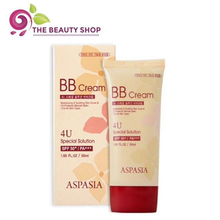 Kem Nền Chống Nắng Aspasia 4U Special B.B Solution Cream SPF50 PA+++
