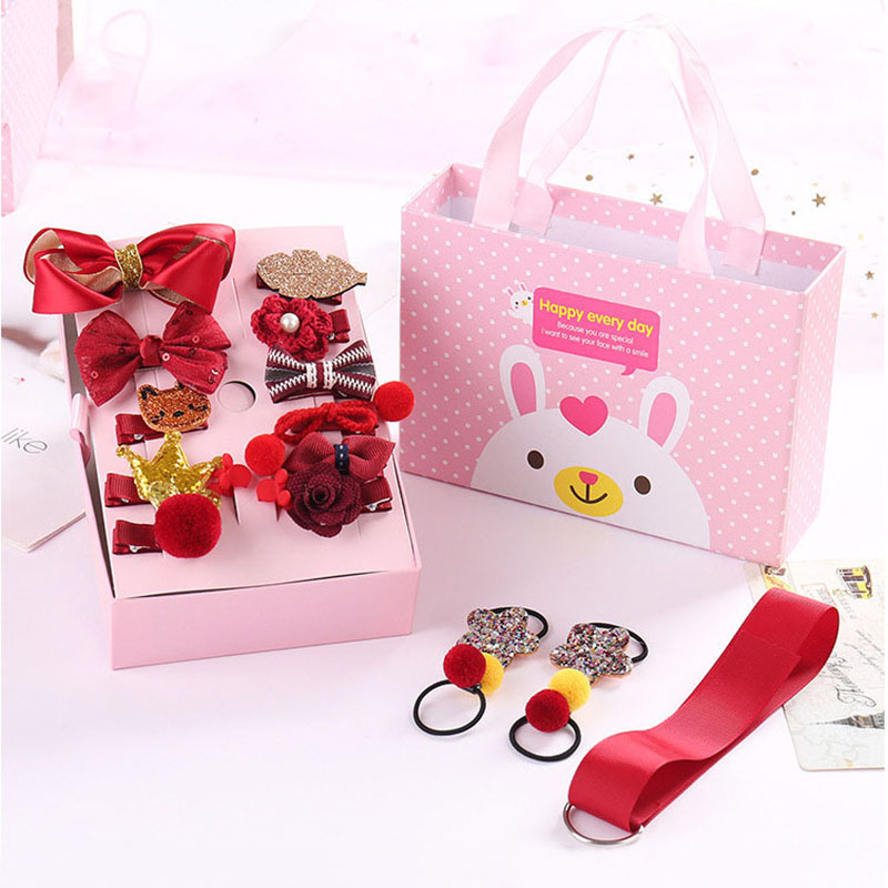 Set 18 kẹp tóc đáng yêu hợp thời trang dành cho bé gái