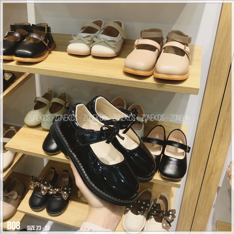 Giày búp bê da bóng cho bé gái Zonekids - B08