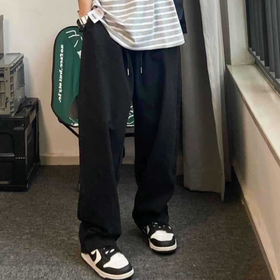 ❤️ HÀNG CAO CẤP ❤️ Quần jogger Baggy ĐEN túi hộp NAM nữ phối dây xích 2 bên siêu cá tính, VẢI COTTON NHẬP dày co giãn