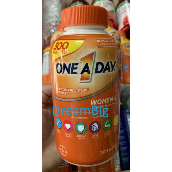Vitamin Tổng Hợp One A Day Dành Cho Nam Nữ Giới Dưới 50 Tuổi _300 Viên-Hàng Mỹ
