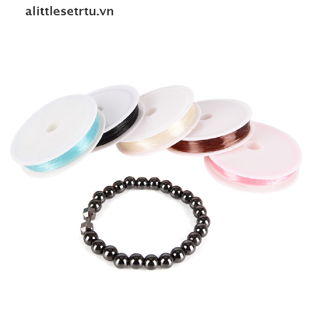 1 Cuộn Dây Cước Co Giãn 0.6mm Làm Trang Sức Chuyên Dụng