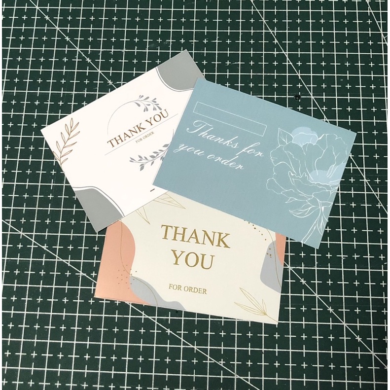Combo 50 card thankyou 50x70mm giấy C250